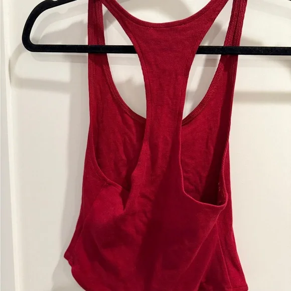 Women's Burgundy Tank Top - Picture 5 of 5